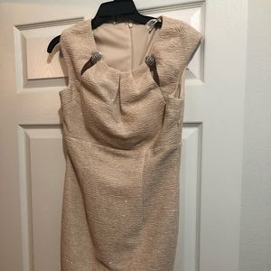 Eliza J Gold Glittery Cocktail Dress
